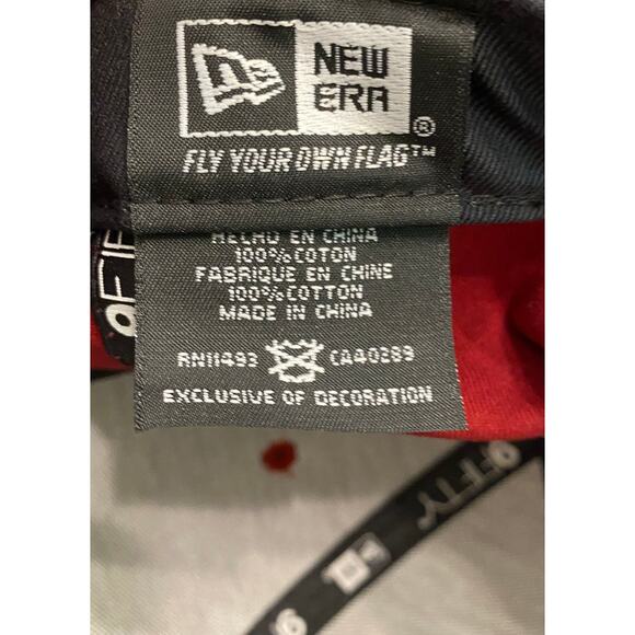 Quicksilver 9Fifty New Era Snapback Red Black One Size Fits Most Skate Surf - Picture 3 of 9